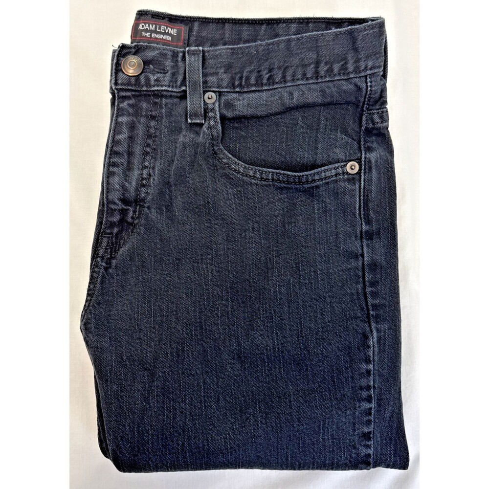 Adam Levine The Engineer Jeans Mens 32x32 Gray Wash Fade Stretch Denim 222
